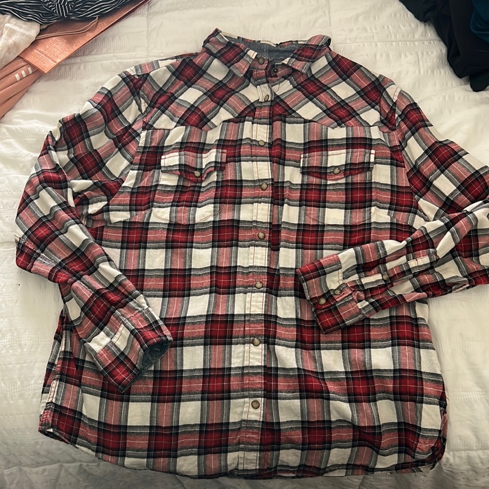 Plaid Snap front flannel